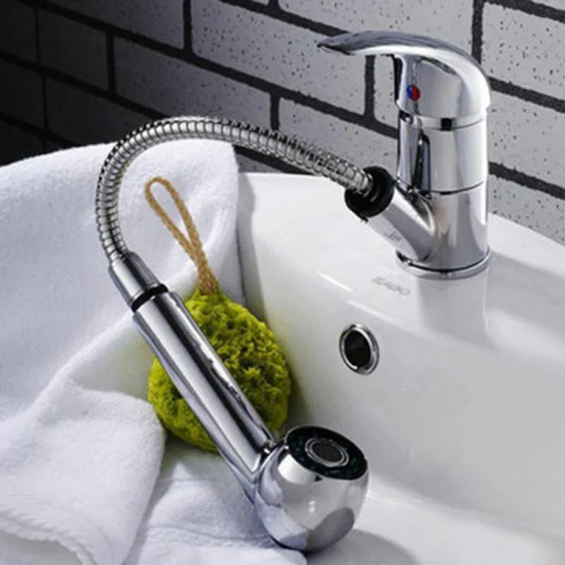 Chrome Kitchen Tap Spare Faucet Pull Out Spray Shower Head 39.00 AED